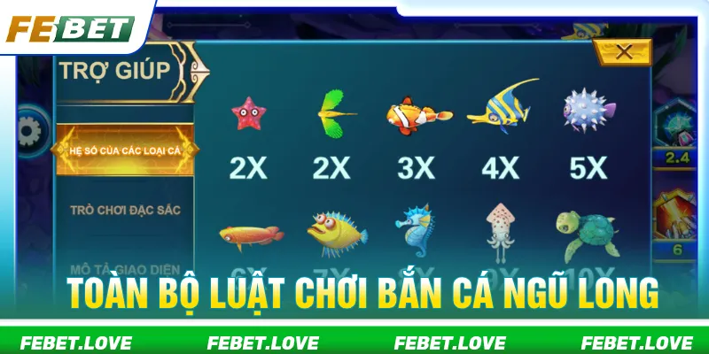 Bắn cá ngũ long nhiều vũ khí giúp người chơi dễ kiếm xu