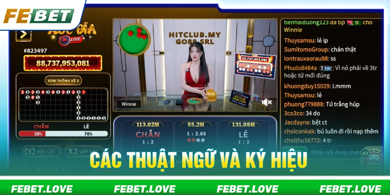 Các ký hiệu cần nhớ trong xóc đĩa bigwin