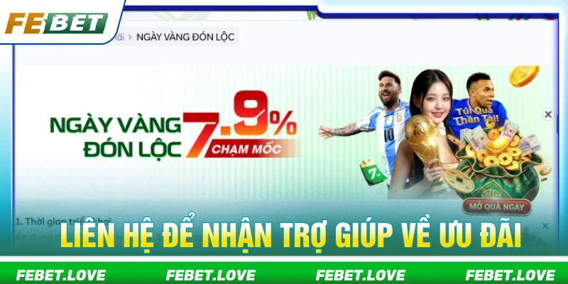 Người chơi có thể liên hệ FEBET khi không thể nhận khuyến mãi 