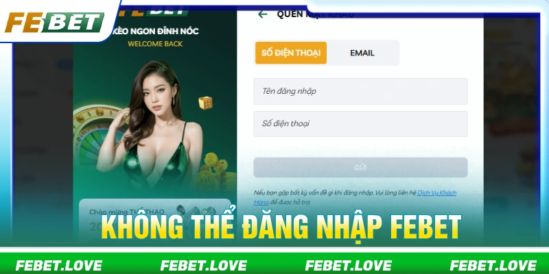 Người chơi không thể đăng nhập FEBET cần liên hệ